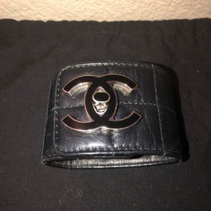 Chanel Leather Cuff Bracelet